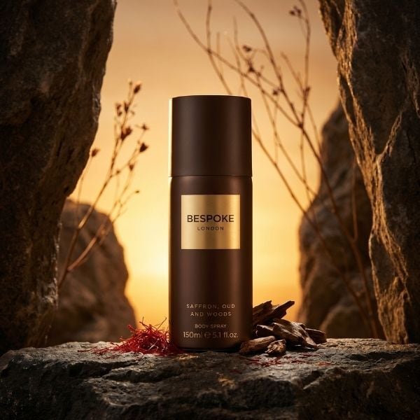 Bespoke Saffron, Oud and Woods body spray 150ml