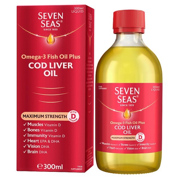 Seven Seas Cod Liver Oil Maximum Strength Liquid