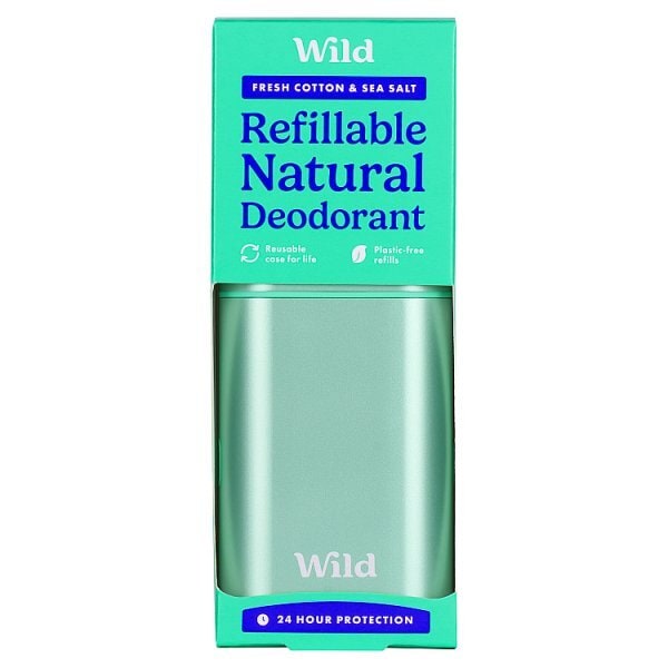 Wild Aqua Case And Fresh Cotton & Sea Salt Deo Refill