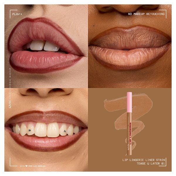 NYX Professional Makeup Lip Lingerie Liner Stain Teaseulater