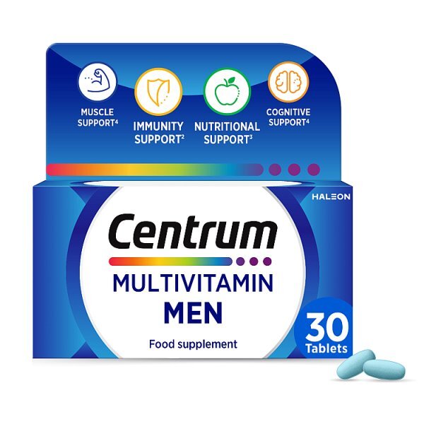 Centrum Men Multivitamins And Minerals, 30 Tablets