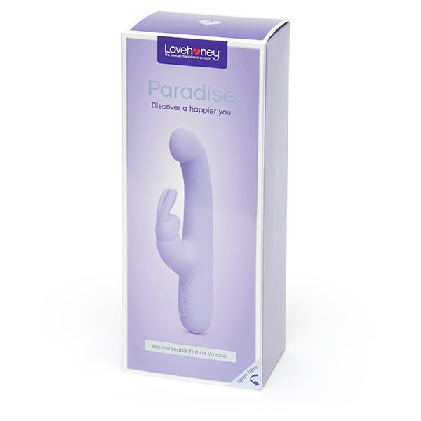 Lovehoney Paradise Rechargeable Rabbit Vibrator Purple