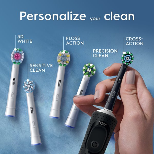Oral-B Pro 1 Black & Pink Electric Toothbrush Duo Pack