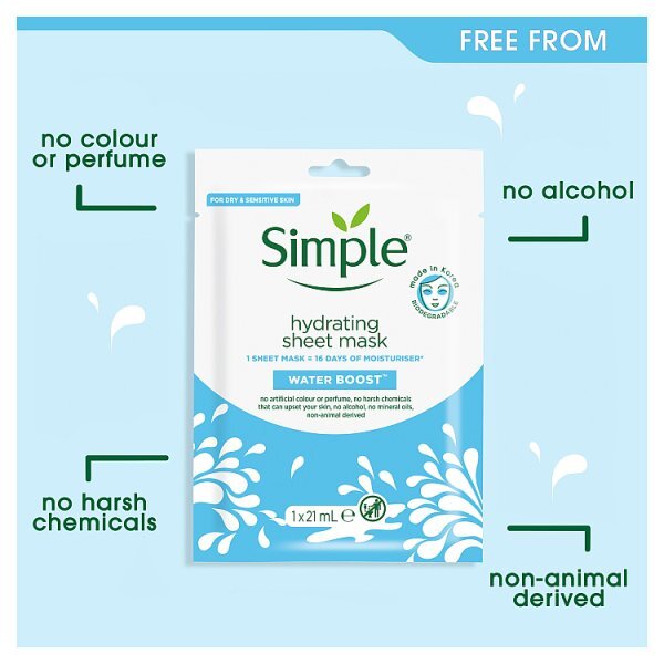 DNRSimple Water Boost Hydrating Sheet Mask 1pc
