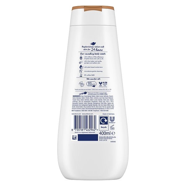 Dove Pampering Advanced Care Body Wash Shower Gel 400Ml