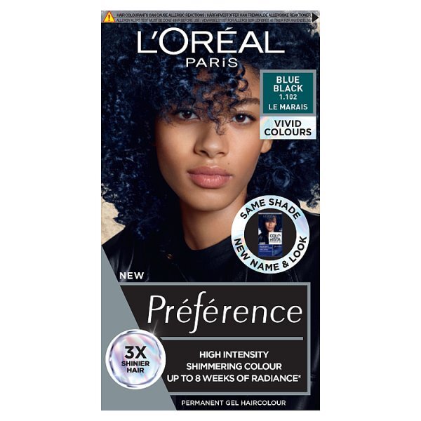 Preference Vivids (Colorista) Hair Dye Blue Black 1.102