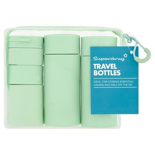 SD TRAVEL BOTTLES SQUARE GREEN SET