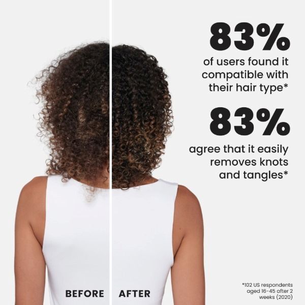 TT LARGE DETANGLER CURLY COILY PURPLE