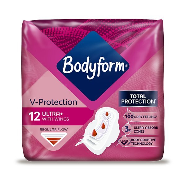 Bodyform Ultra Normal Sanitary Towels Wings 12 pack