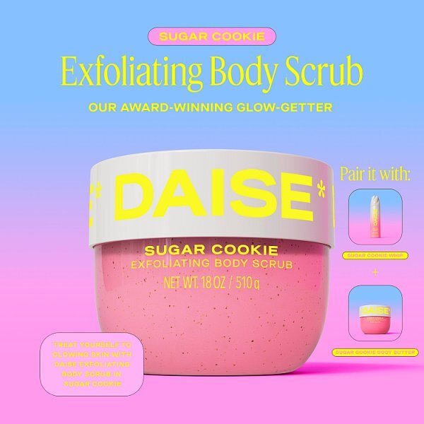 DAISE Exfoliating Body Scrub in Sugar Cookie, 510g