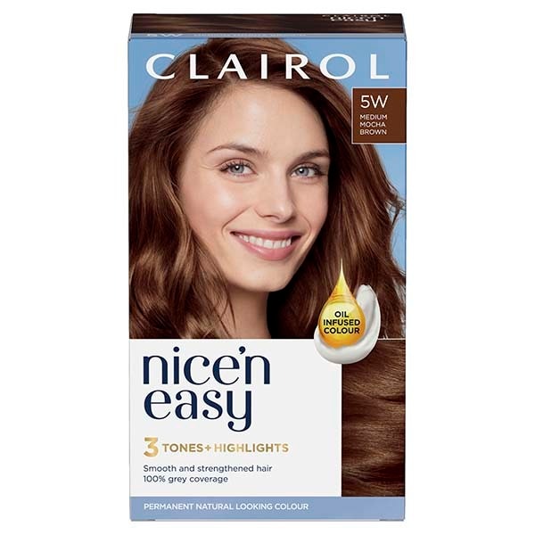 Clairol Nice'n Easy Hair Dye 5W Medium Mocha Brown