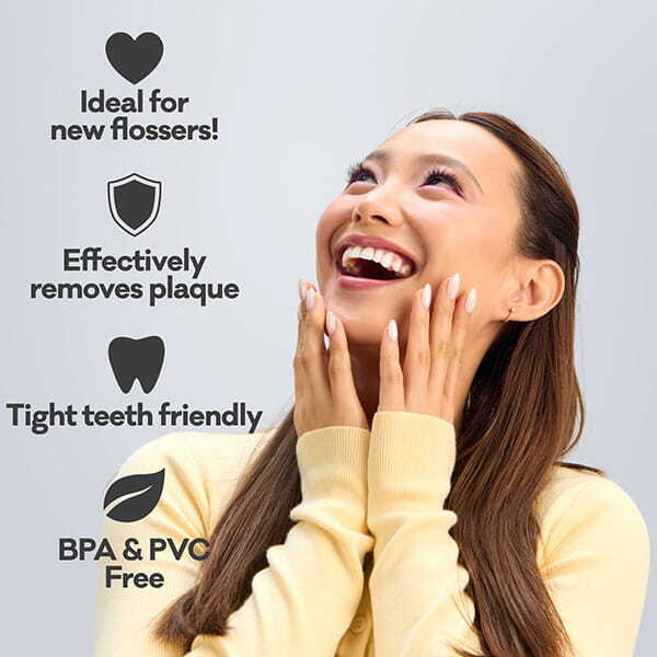 Grin Ultra Clean Floss Picks 80Pk Canister