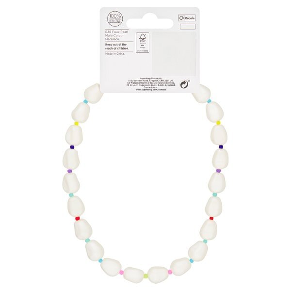 Superdrug Pearl Effect Multi Colour Necklace