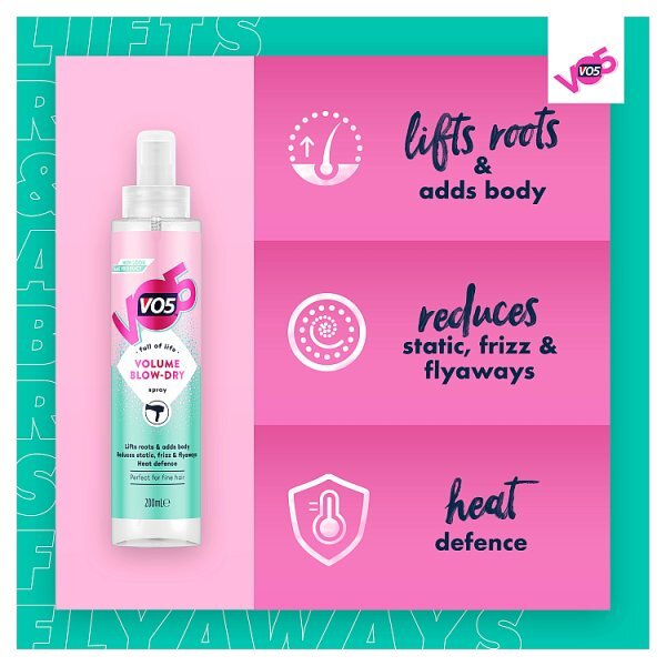VO5 Volume Blow-Dry Hairspray 200ml