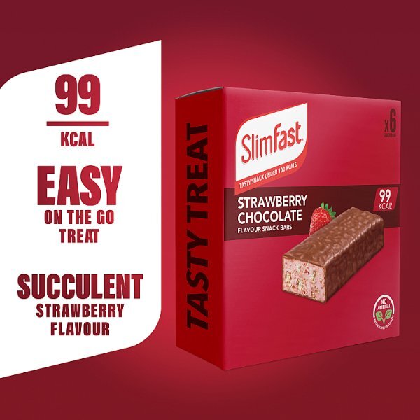 Slimfast Core Snack Bar Strawberry Choc 150Ge (6X25g)