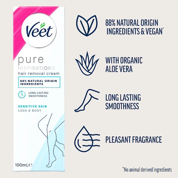 Veet Hair Removal Cream Body & Legs Sensitive 100ml