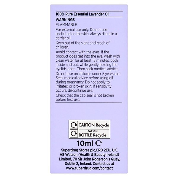 Superdrug Pure Lavender Oil 10ml