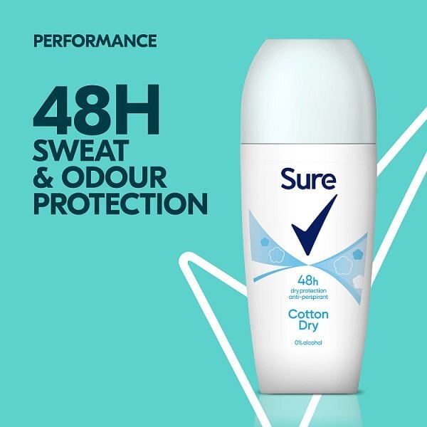 Sure Cotton Dry Anti-Perspirant Roll On 50 ml