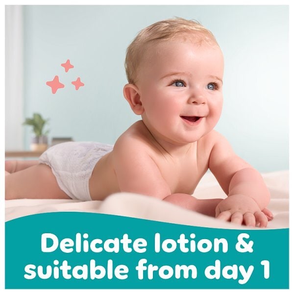 Pampers Sensitive Baby Wipes Plastic Free 1 Pack (52 wipes)