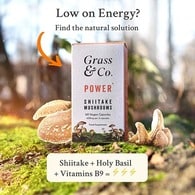 Grass & Co. Power Shiitake Mushrooms Capsules