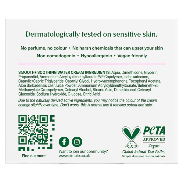 Simple Soothing Water Face Cream 50ml