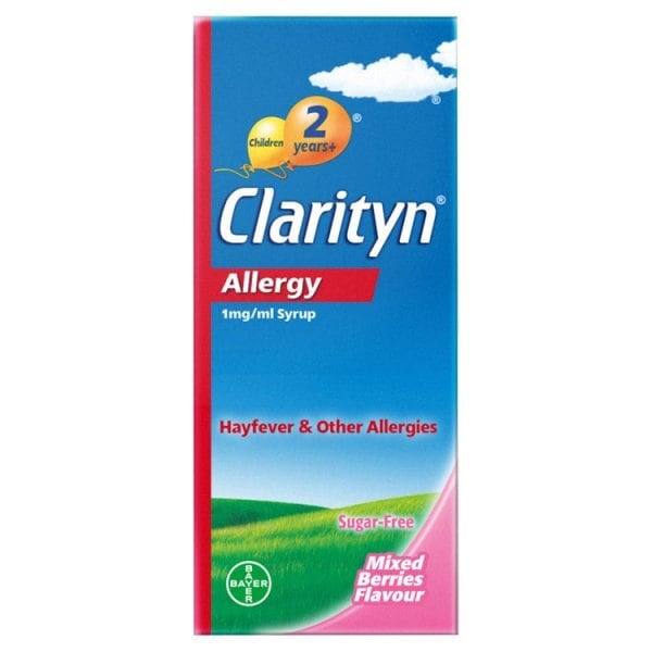 Clarityn Allergy 1mg/ml Syrup Mixed Berries Flavour 60ml