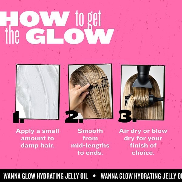 TIGI Wanna Glow Hydrating Jelly Oil for Shiny Hair 100ml
