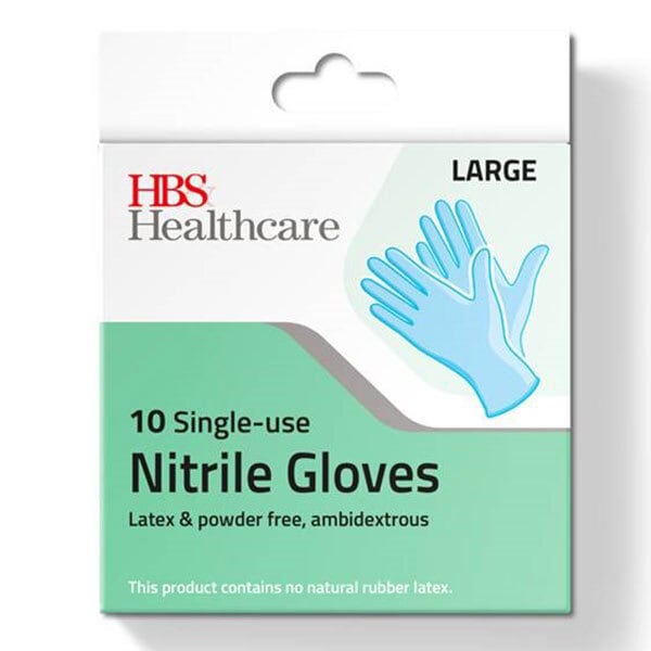 HBS Nitrile Gloves x 10