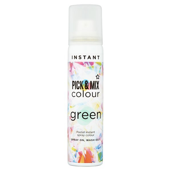 Superdrug Pick & Mix Wash Out Green Hairspray