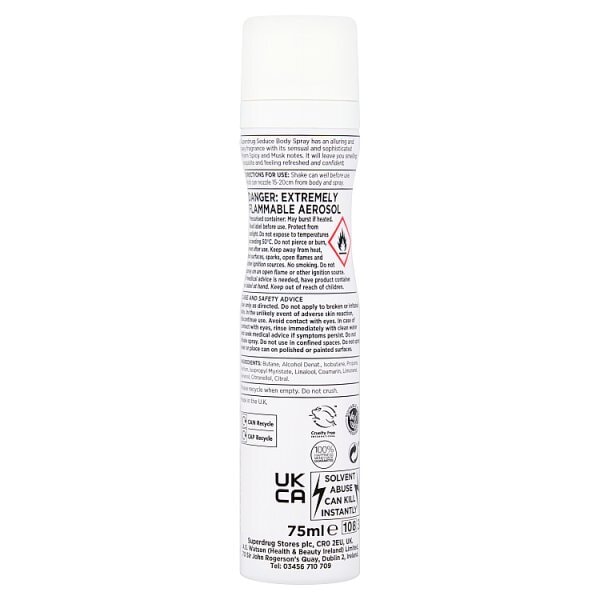 Superdrug Female Body Spray Seduce&nbsp;75ml