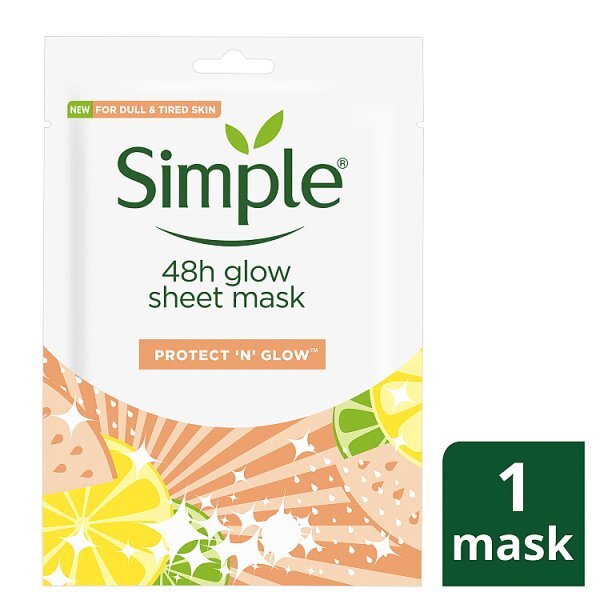 Simple Protect 'N' Glow 48h Glow Sheet Mask 1 mask
