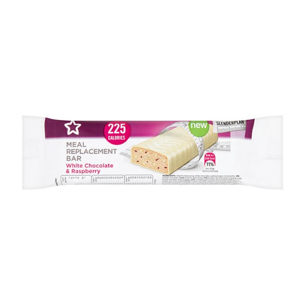 Superdrug Slenderplan White Choc Rasp Meal Replacement Bar 4