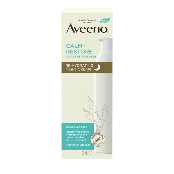 Aveeno Face Calm And Restore Re-Hydrating Night Cream 50Ml