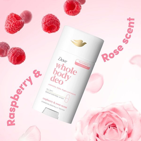 Dove Raspberry Whole Body Deodorant Stick 50ml