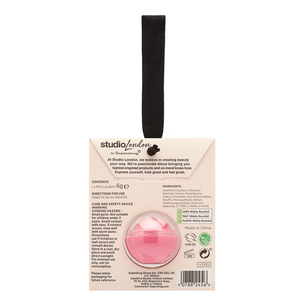 Superdrug Studio London Lip Balm Bauble