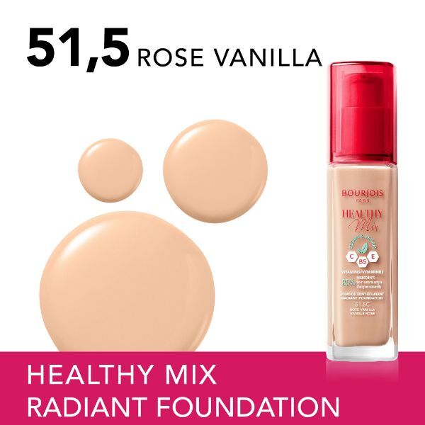 Bourjois Healthy Mix Anti-Fatigue Foundation Rose Vanilla