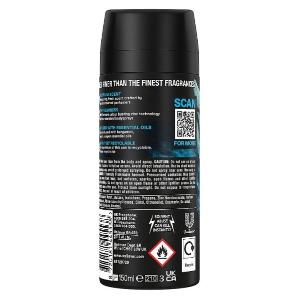 Lynx Fine Fragrance Premium Bodyspray Aqua Bergamot 150ml