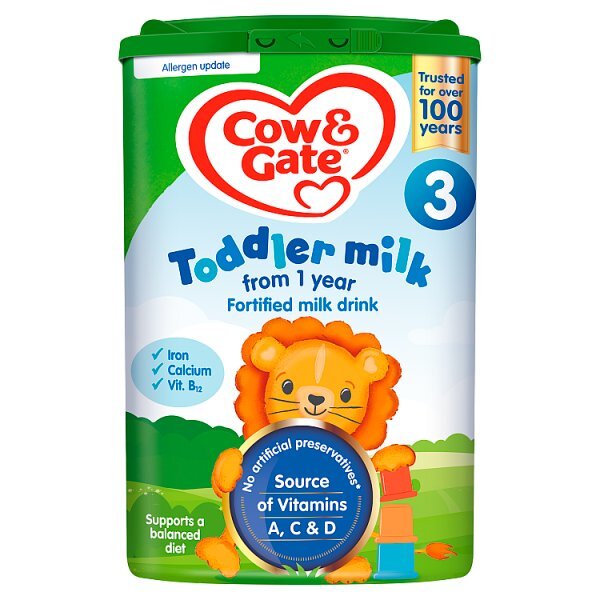 Cow & Gate 3 Toddler Milk Formula Powder 1-2 Years 800g