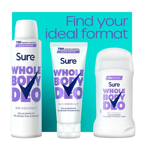 Sure Women Rio Coconut 48hr Whole Body Deodorant Stick 50ml