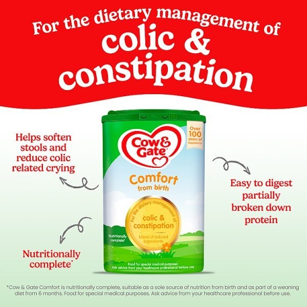 Cow & Gate Comfort Milk Powder From Birth 800g