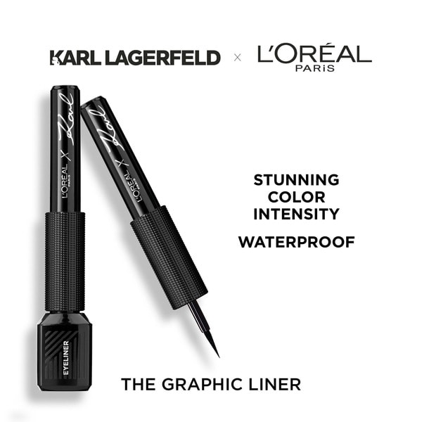L'Oreal Paris X Karl Lagerfeld Eyeliner 11 Rock Blue Black