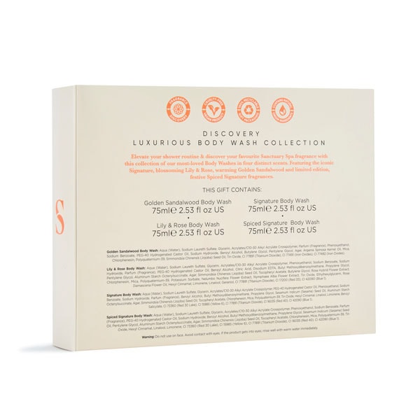 Sanctuary Spa Discovery Luxurious Body Wash Collection