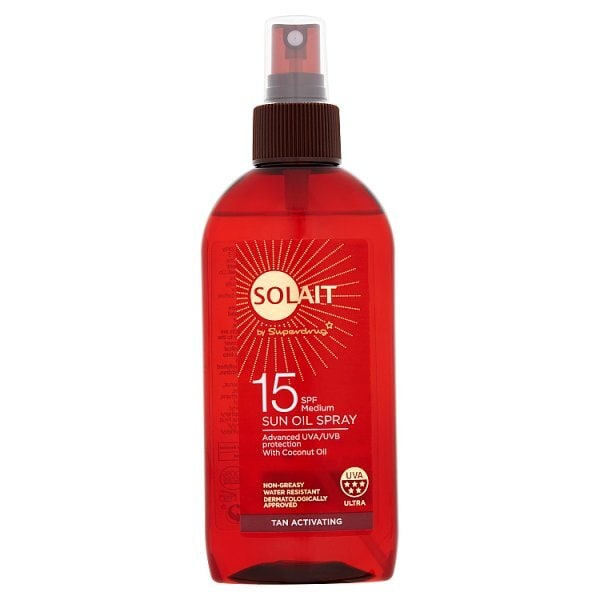 Solait SPF15 Tan Activating Sun Oil Spray 200ml