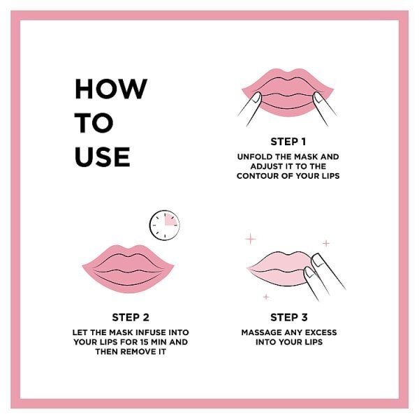 Garnier Moisture Bomb Cherry Lip Mask with Panthenol Hydrating Care