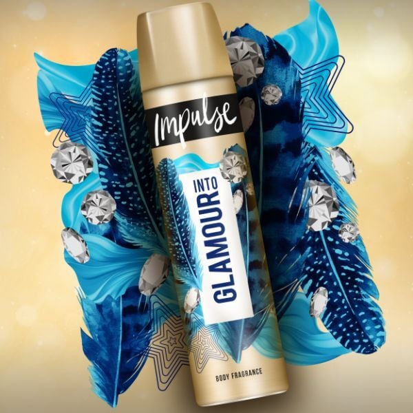 DNR Impulse Body Spray Deodorant Into Glamour 75ml