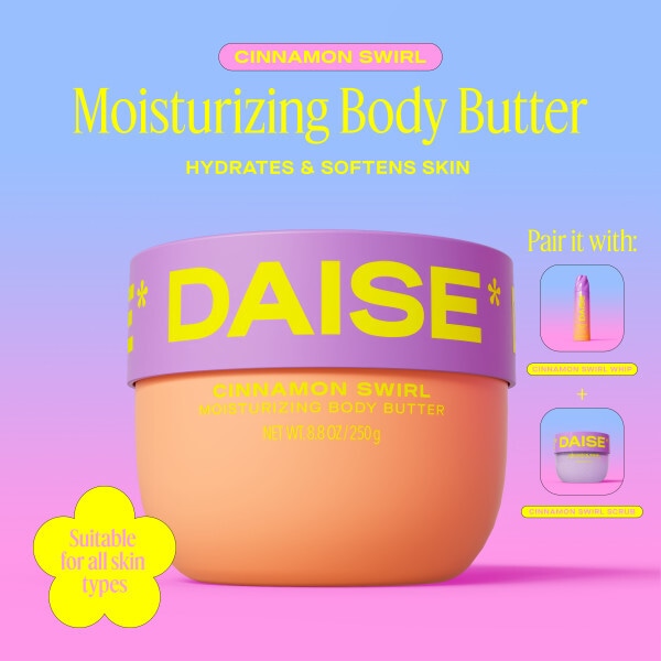 DAISE Moisturising Body Butter in Cinnamon Swirl, 250g