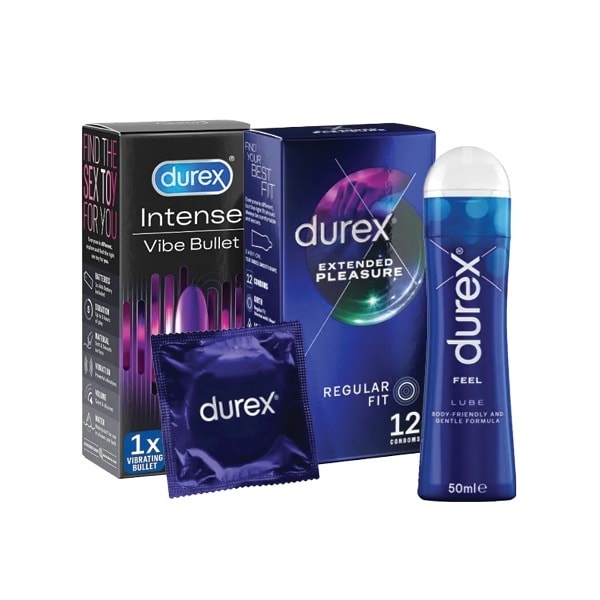 Durex Intimacy Set: Vibrating Bullet Condoms & lube