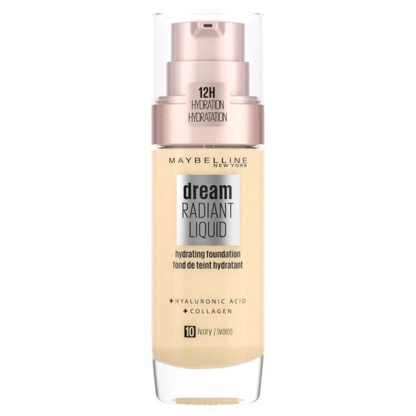 Maybelline Dream Radiant Liquid Foundation 10 Ivory 30ml