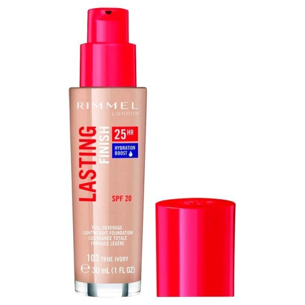 DNR RIMMEL L/FINISH FOUNDATION T/IVORY 30ML