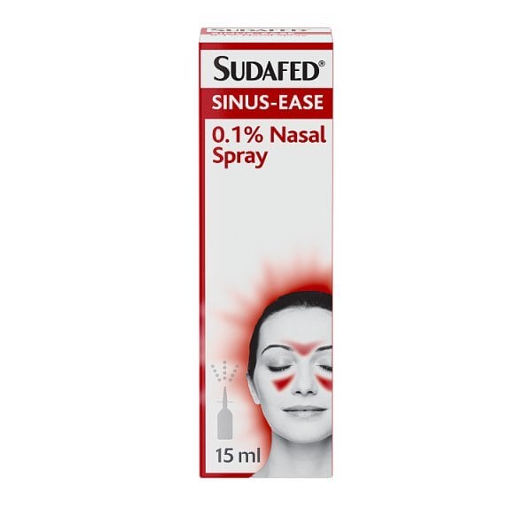 Sudafed Sinus-Ease 0.1% Nasal Spray 15ml